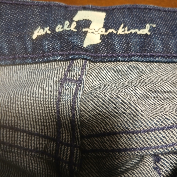 7 For All Mankind Indigo‎ Wide Leg Jeans - Picture 4 of 10